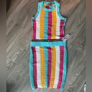 Solid and striped the Carson tank X the Rosie skirt